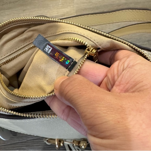 See By Chloe Joan Small Hobo Leather Handbag Cement Beige - Picture 14 of 16